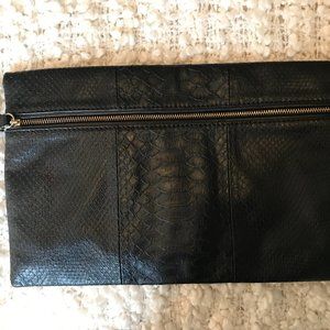 BCBG LEATHER CLUTCH